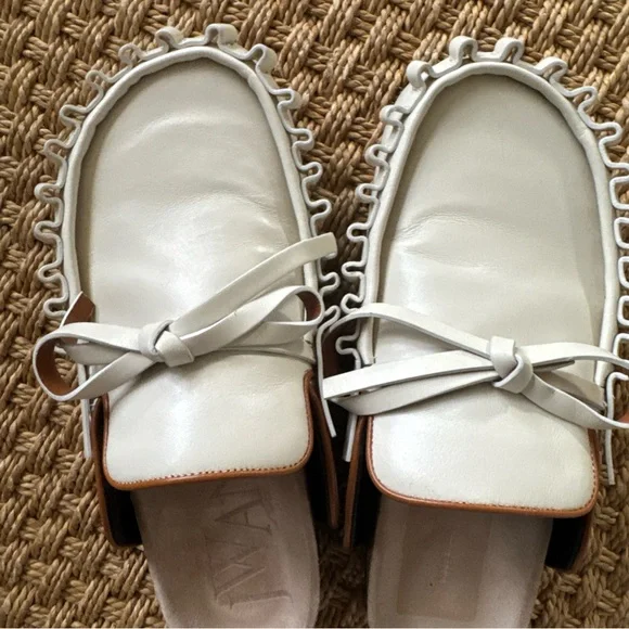 JW Anderson Ribbon Bow Mules Off White size 37/7 - See Description - Picture 4 of 13